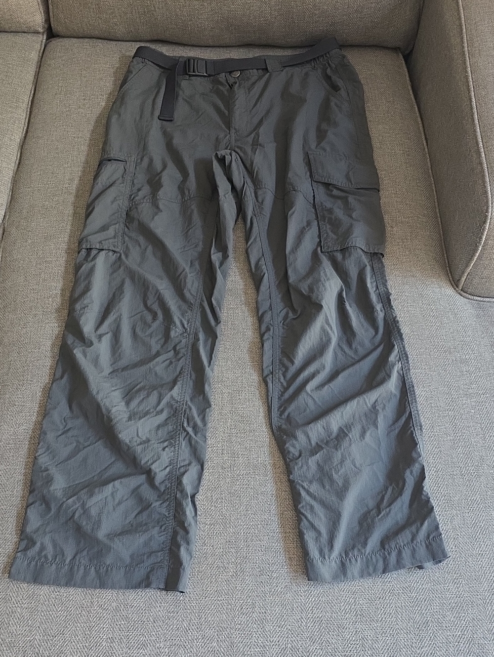 Men's Lightweight Cargo Pants - Charcoal Gray, 32 X 30